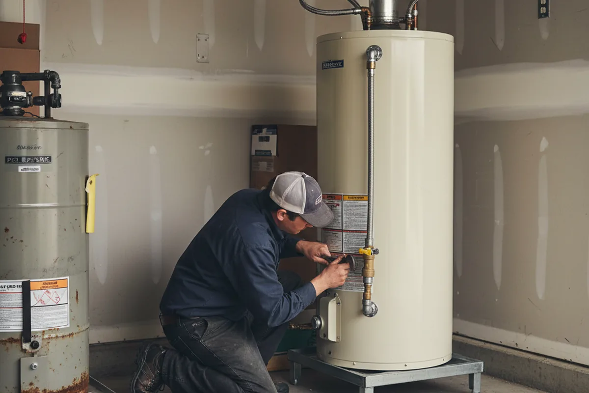 Water heater and shutoff valve replacement in Oak Ridge
